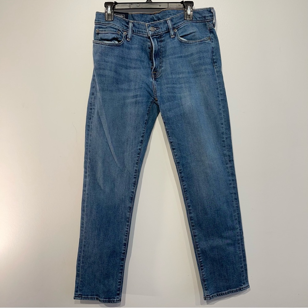 Abercrombie Fitch Rustin Athletic Slim Stretch Jeans Blue Non Distressed 32x30
